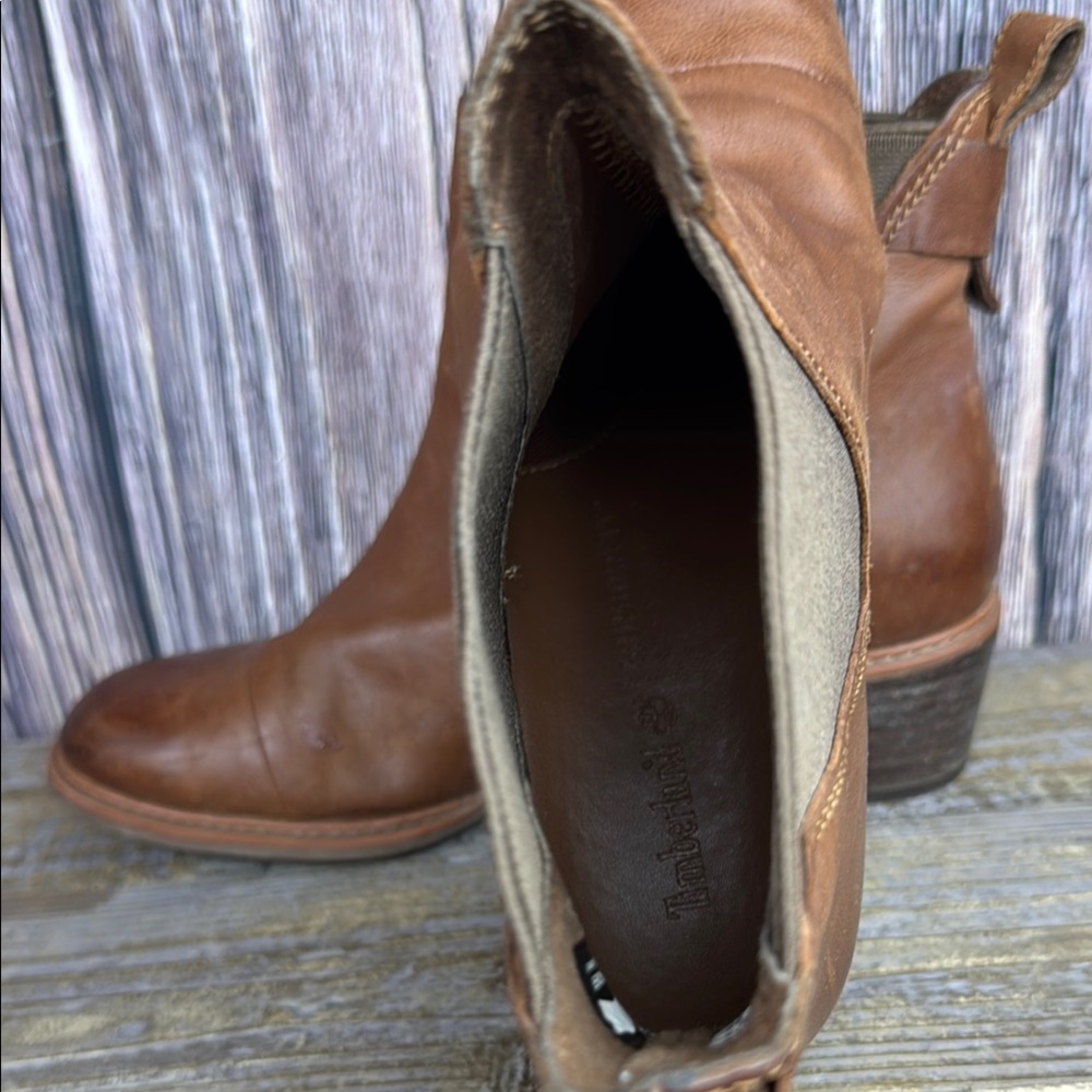 Brown Leather Ankle Boots - Picture 8 of 12